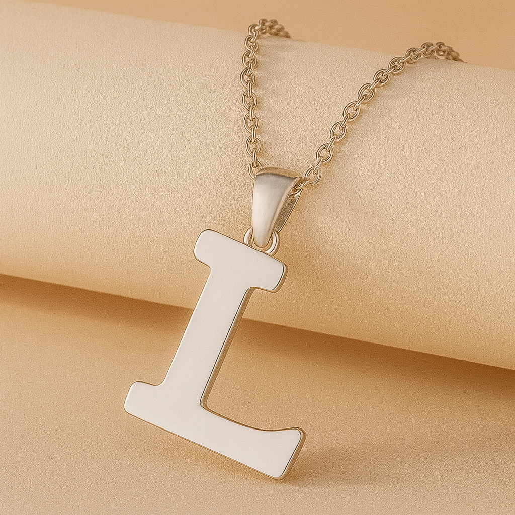 Initial Alphabet Pendant Necklace