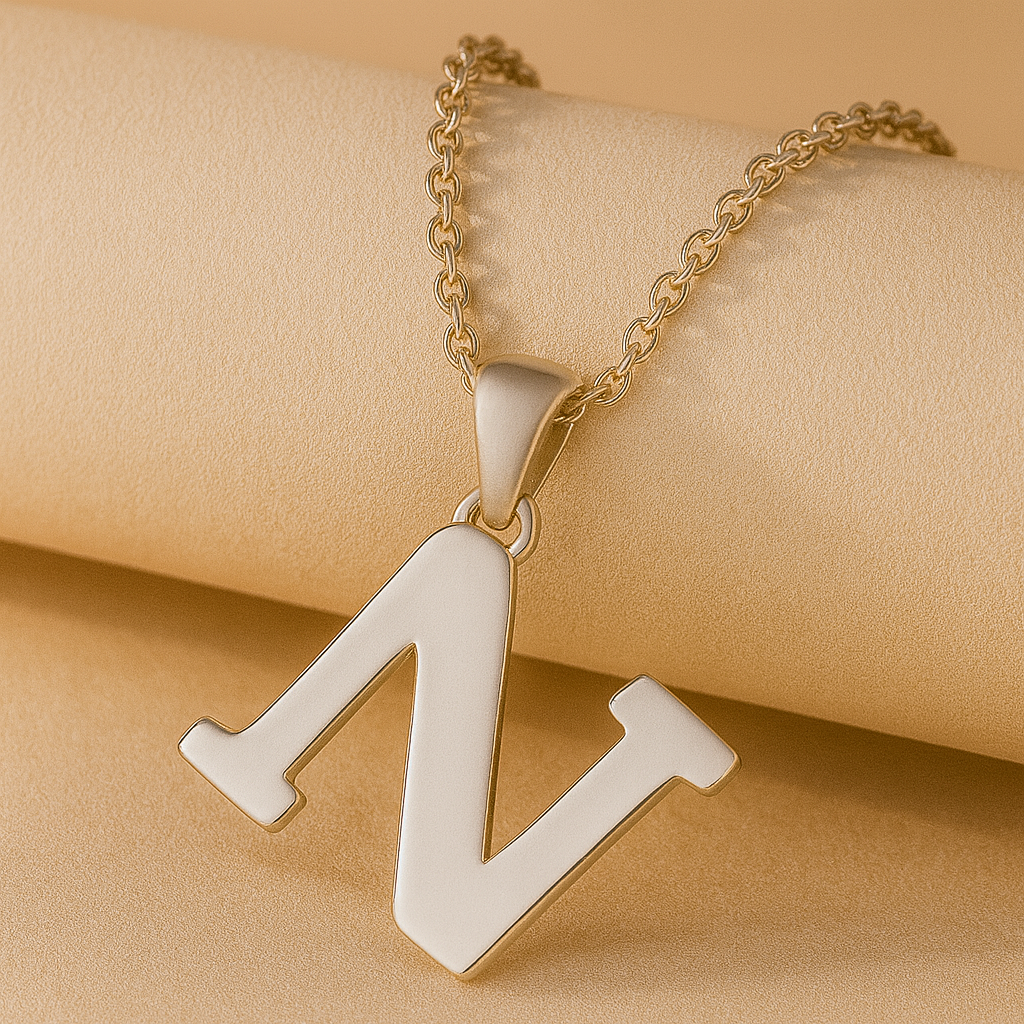 Initial Alphabet Pendant Necklace