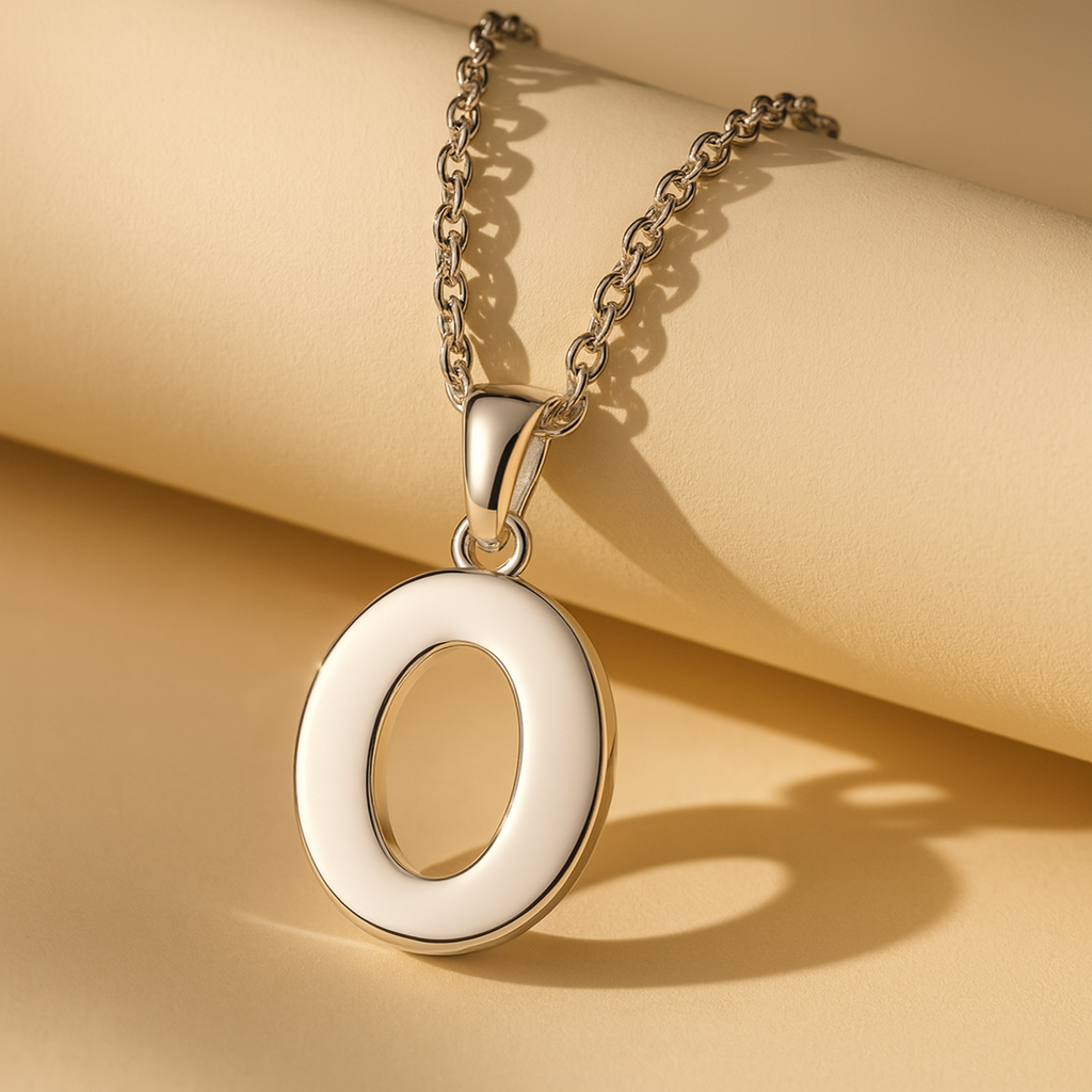 Initial Alphabet Pendant Necklace