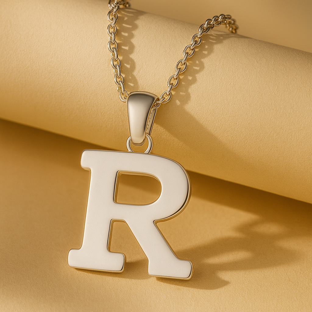 Initial Alphabet Pendant Necklace