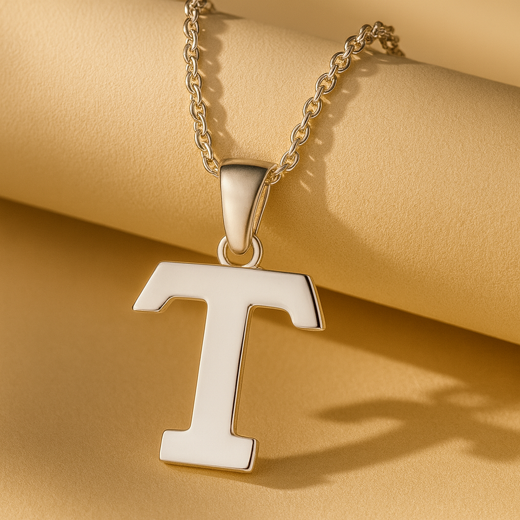 Initial Alphabet Pendant Necklace