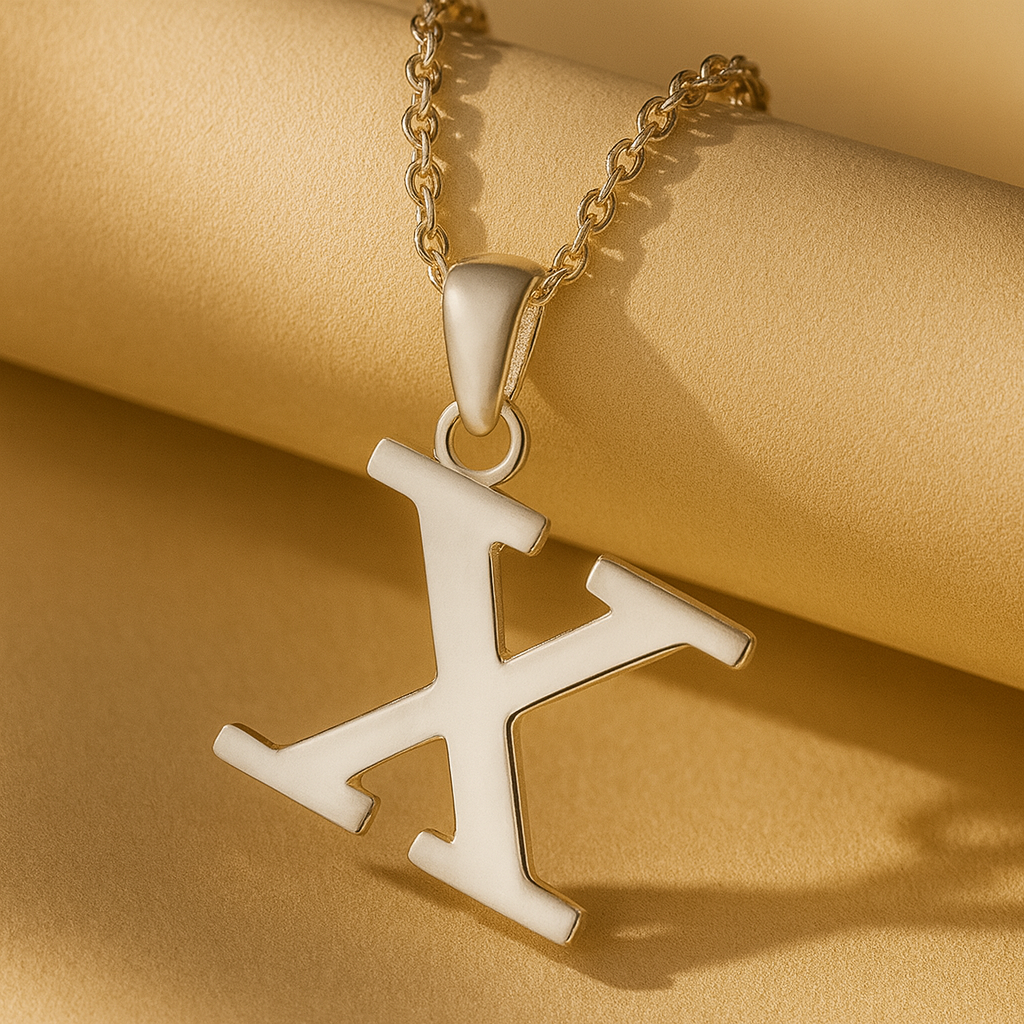 Initial Alphabet Pendant Necklace