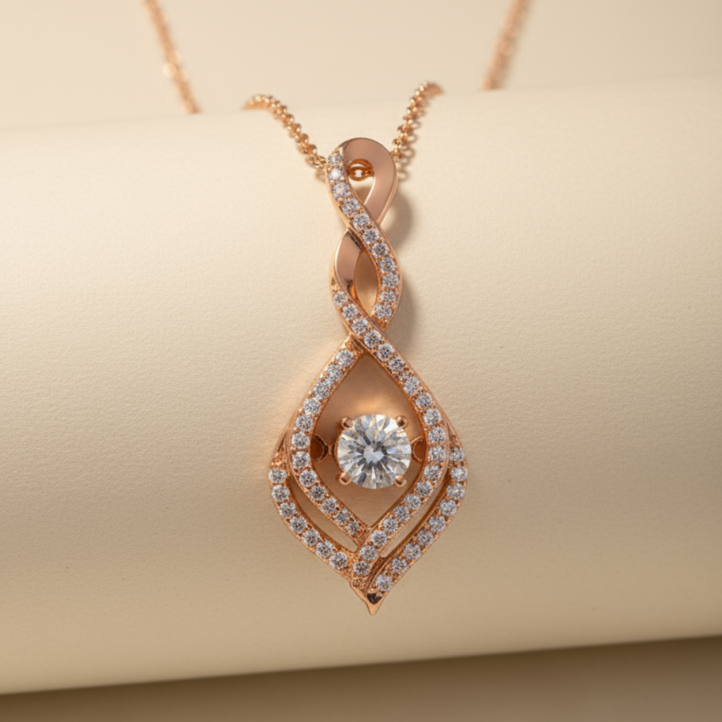 Infinity Drop Pendant Necklace