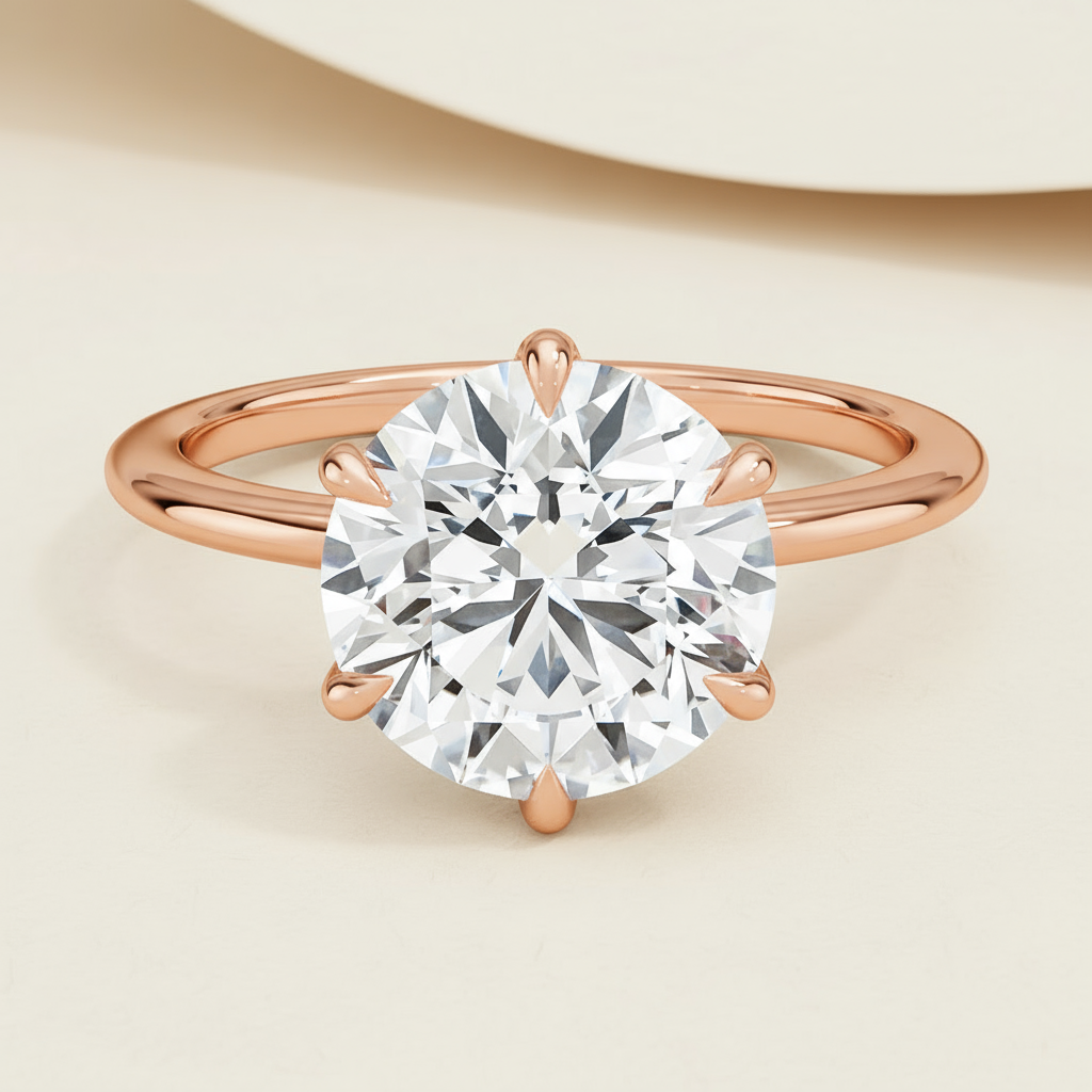 Six-Prong Classic Solitaire Ring