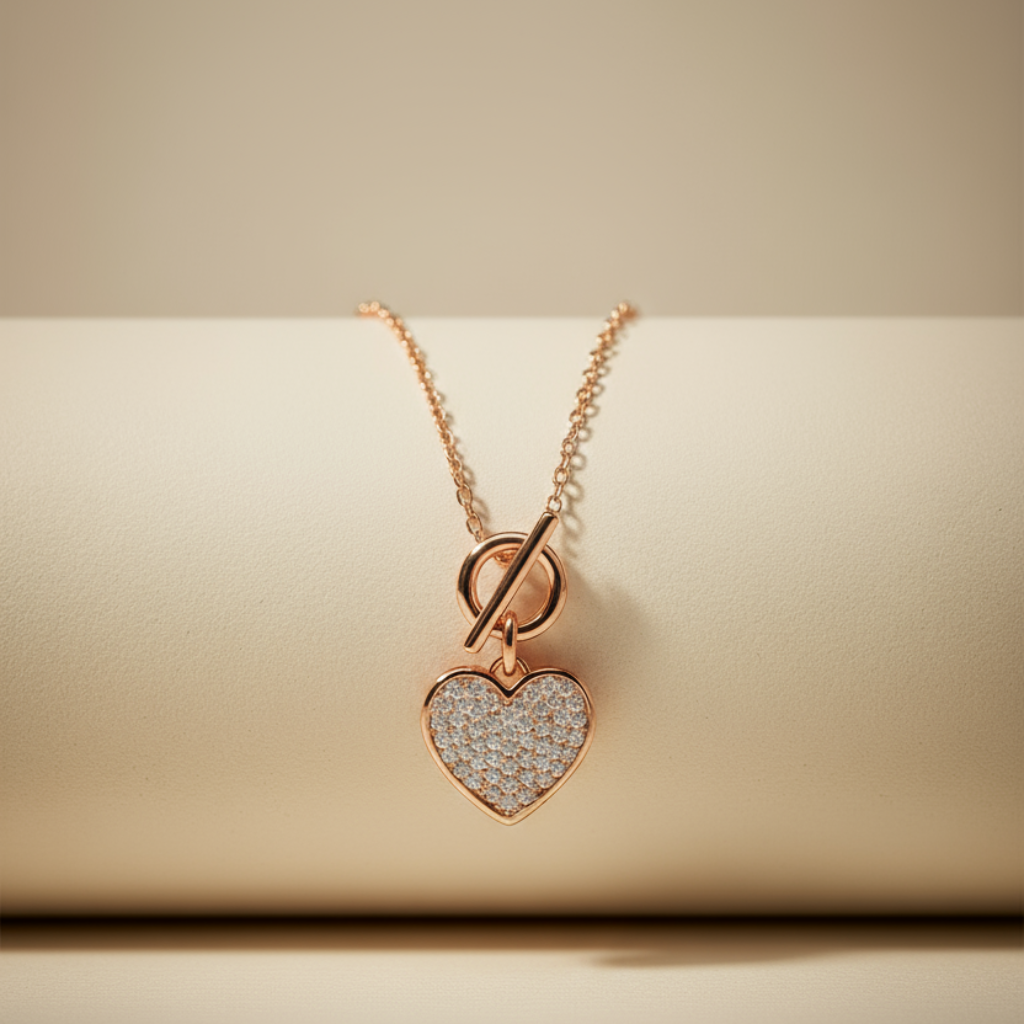 Toggle Love Heart Pendant Necklace