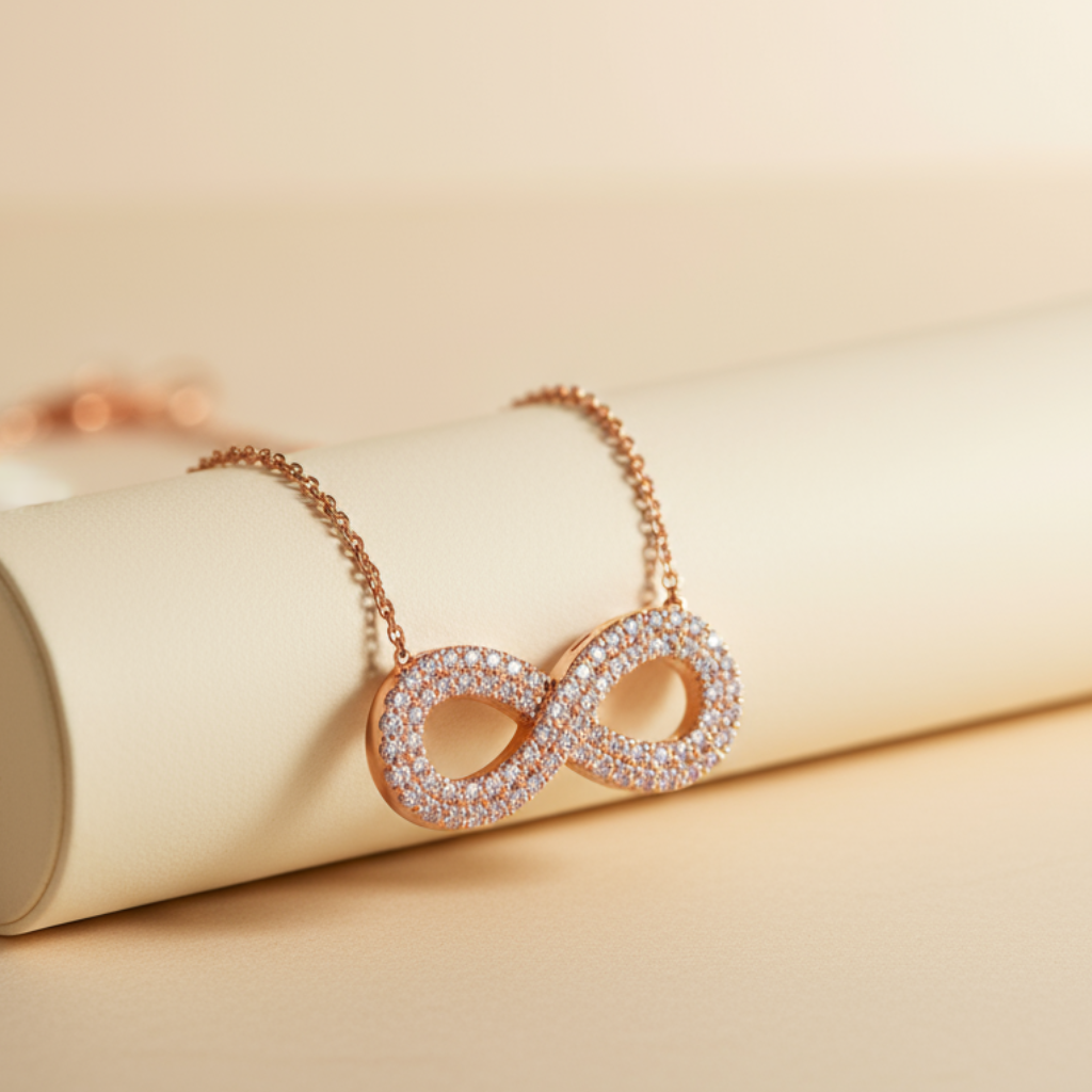 Accent Infinity Pendant Necklace