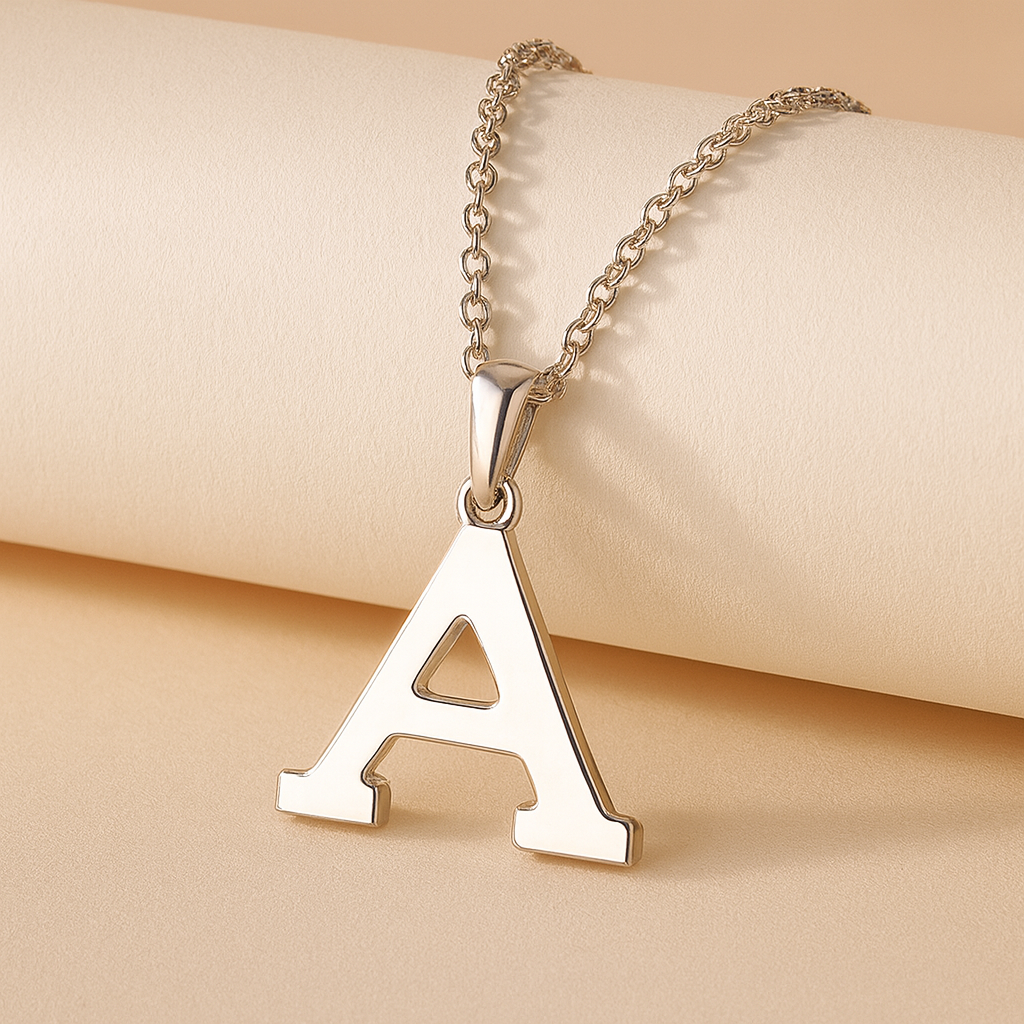 Initial Alphabet Pendant Necklace