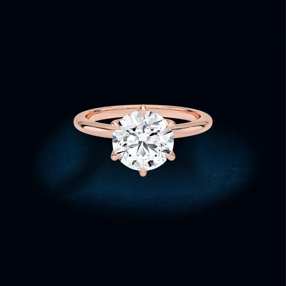 Six-Prong Classic Solitaire Ring