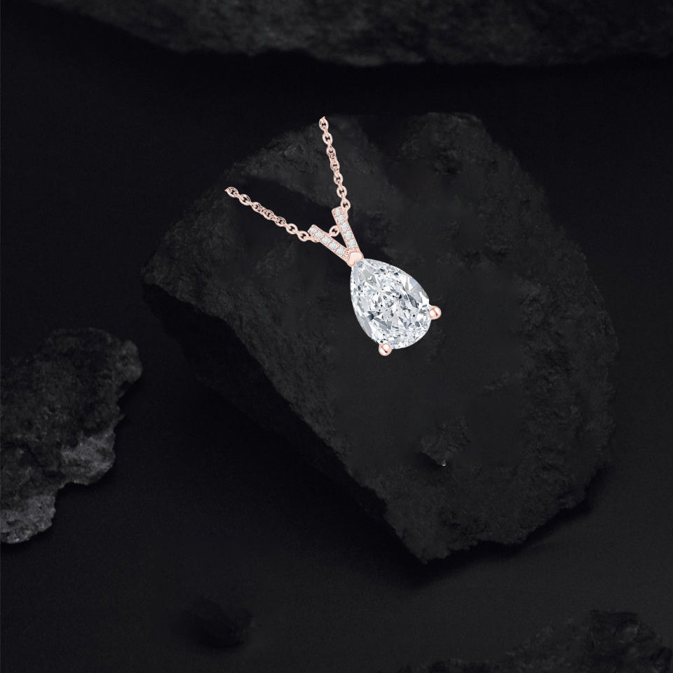 Best Pear Teardrop Pendant Necklace
