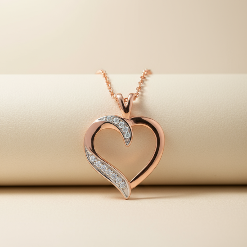 Dazzle Heart Pendant Necklace