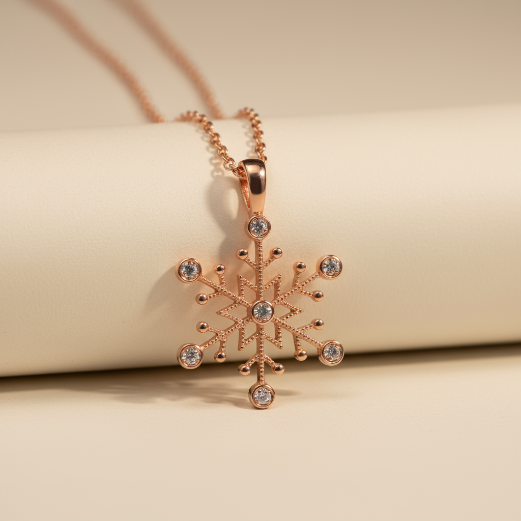 Star Snowflake Pendant Necklace