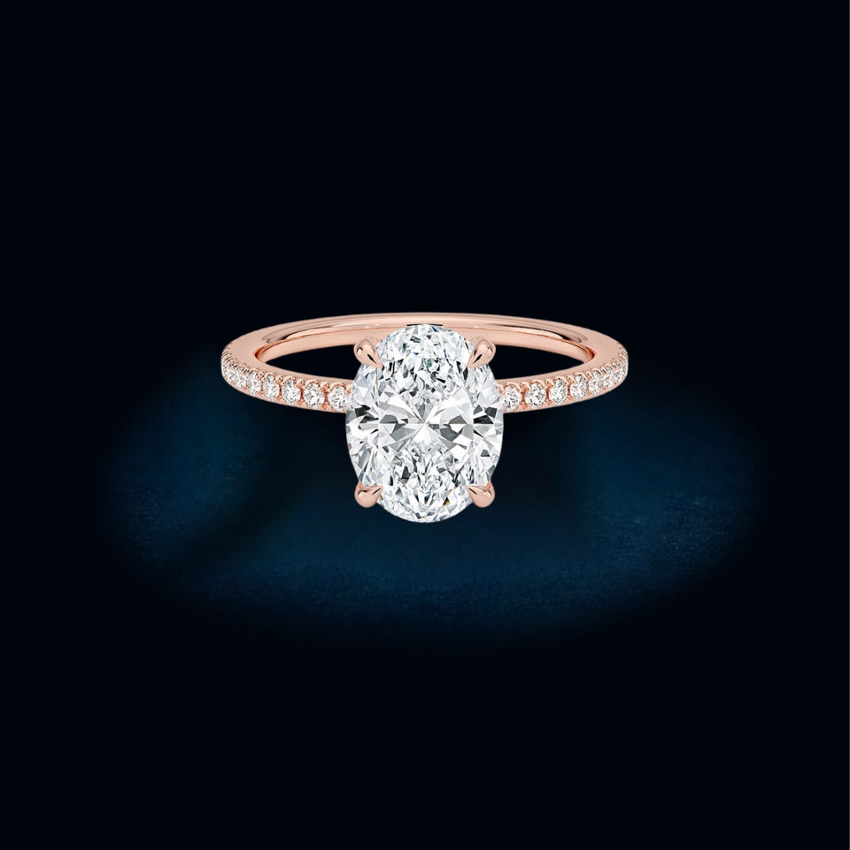 Oval Shape Moissanite Ring