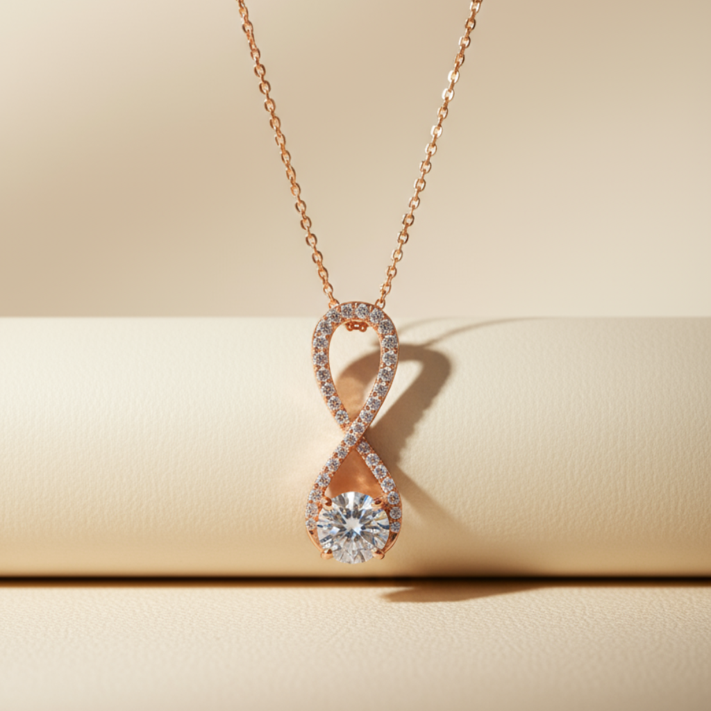 Frame Infinity Pendant Necklace
