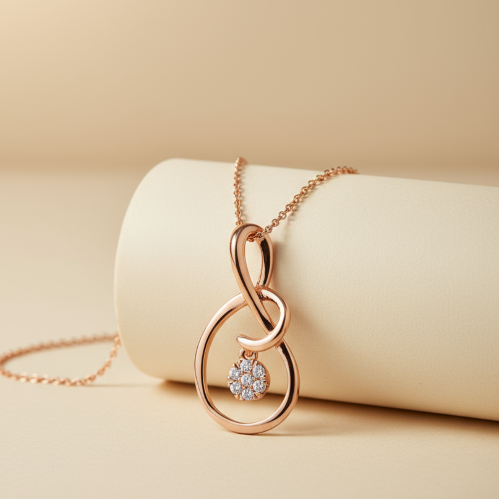 Accent Solitaire Pendant Necklace