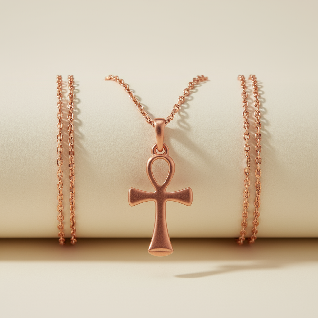 Egyptian Ankh Cross Pendant Necklace