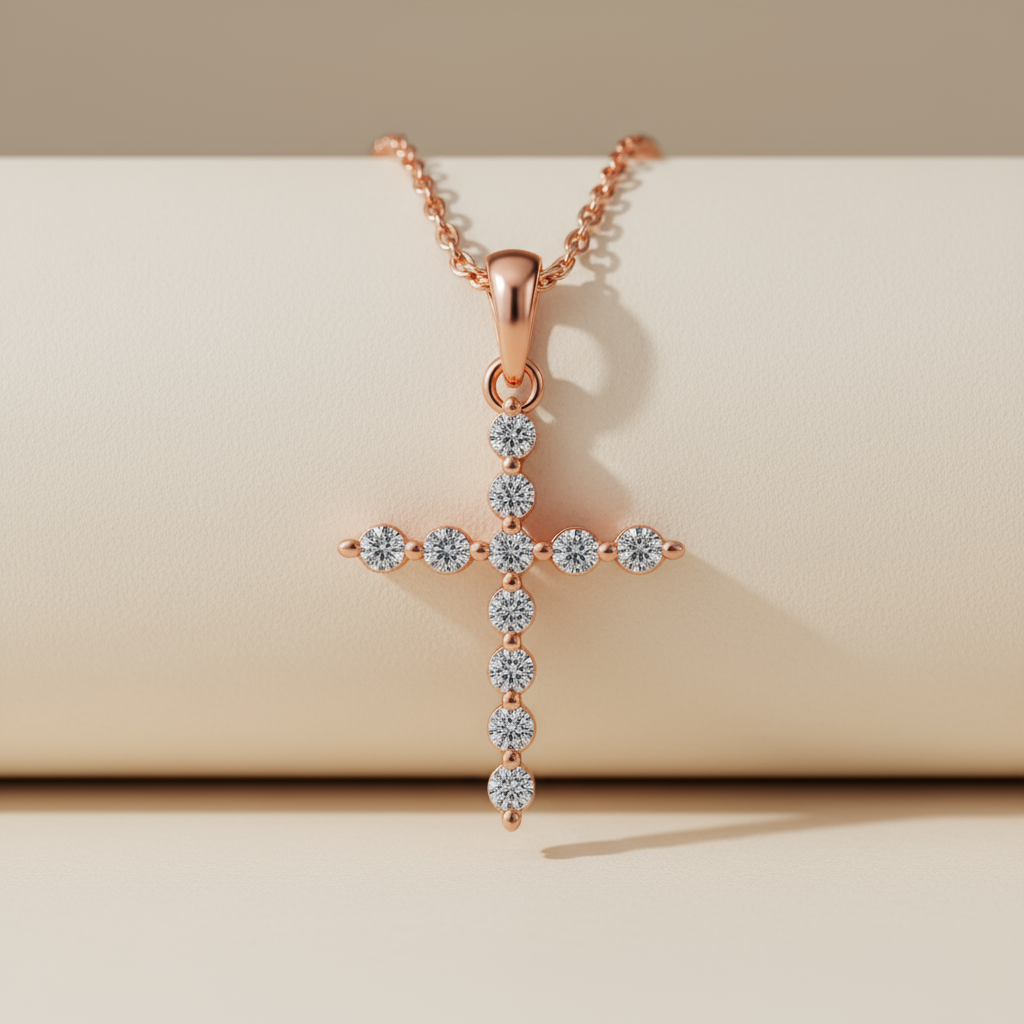 Yaathi Cross Pendant Necklace