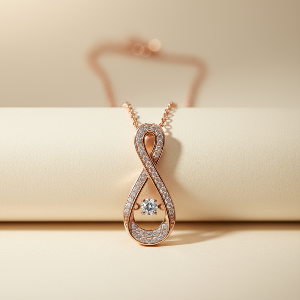 Dancing Infinity Pendant Necklace