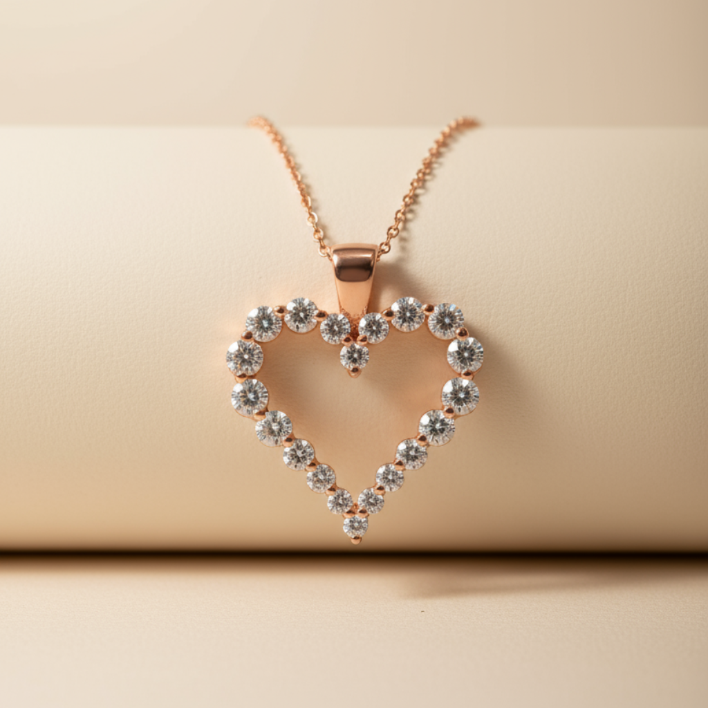 Finerock Heart Pendant Necklace