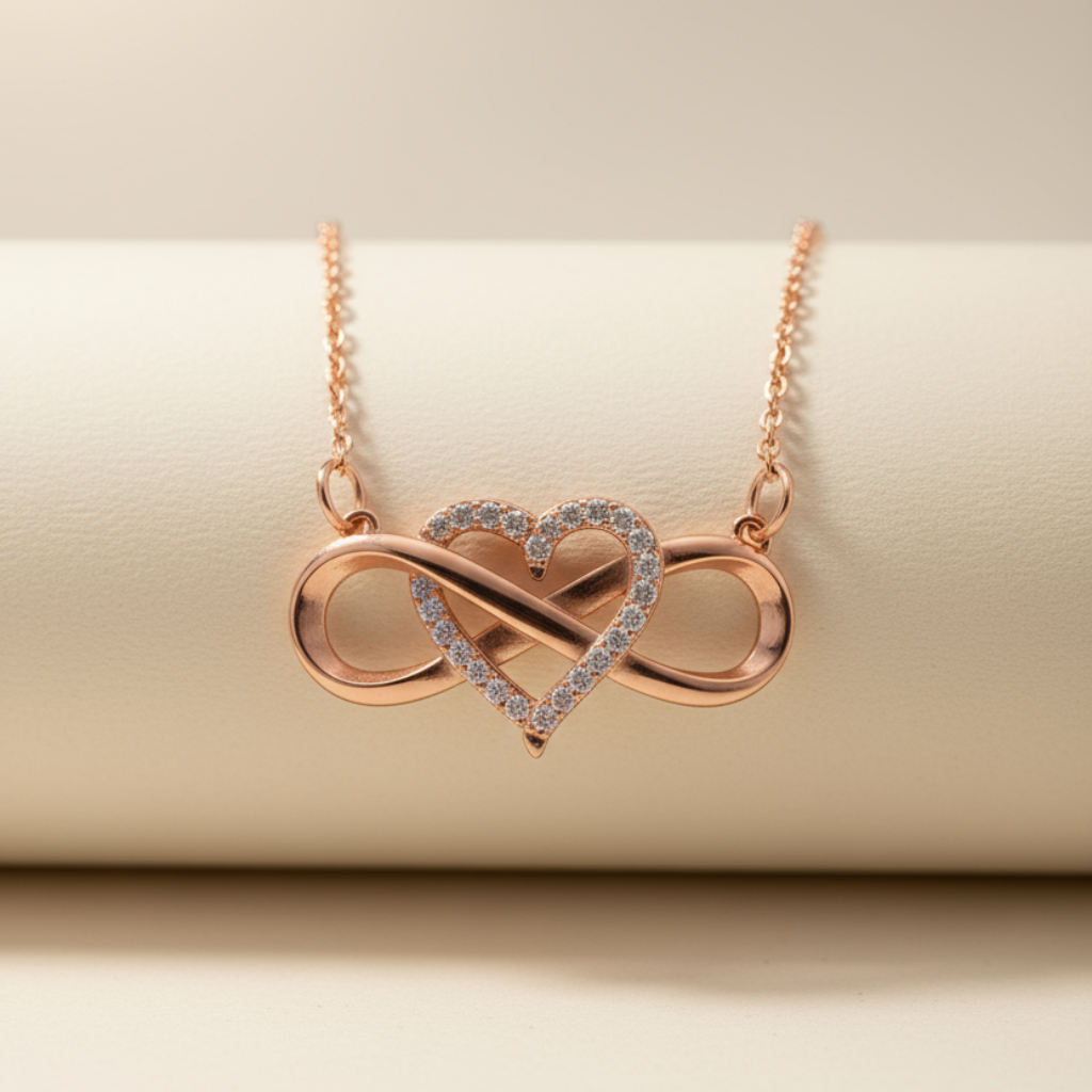 Eternal Heart Infinity Pendant Necklace