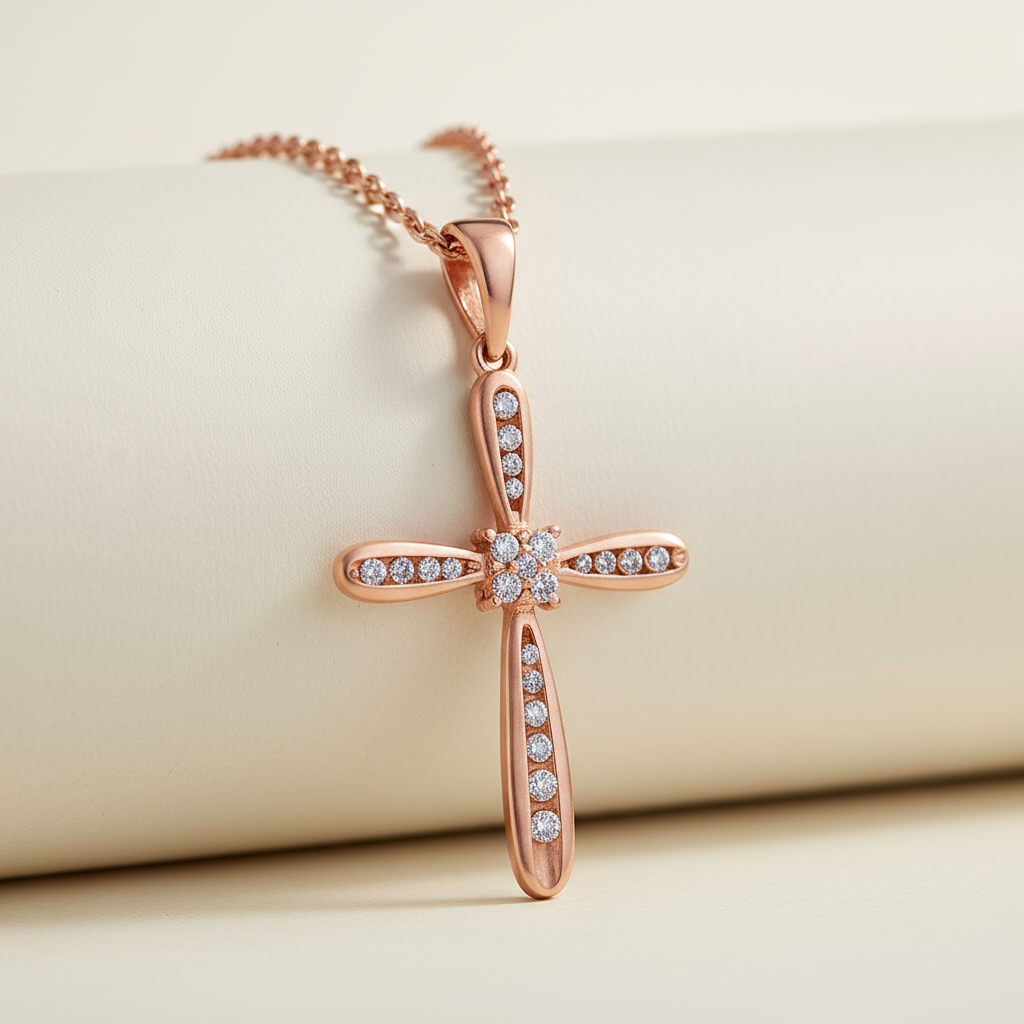 Divine Cross Pendant Necklace