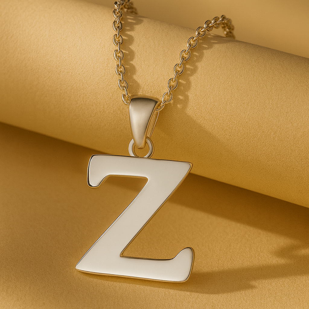 Initial Alphabet Pendant Necklace
