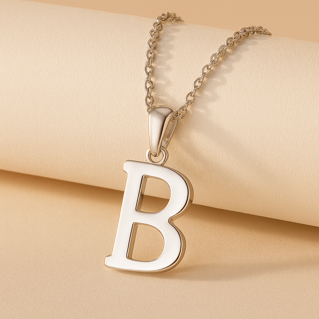 Initial Alphabet Pendant Necklace