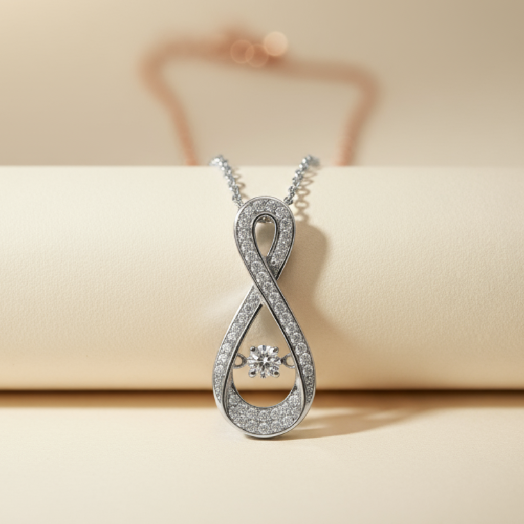 Dancing Infinity Pendant Necklace