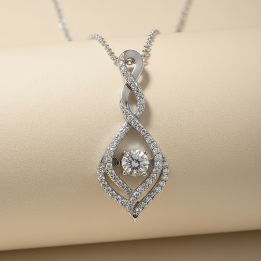 Infinity Drop Pendant Necklace