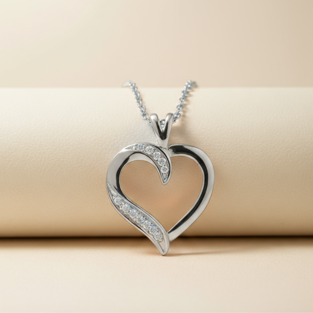 Dazzle Heart Pendant Necklace