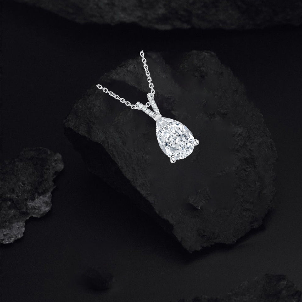 Best Pear Teardrop Pendant Necklace