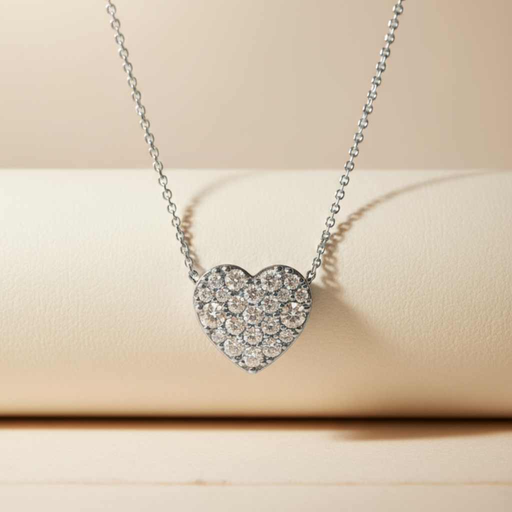 Round Cut Pendant Necklace