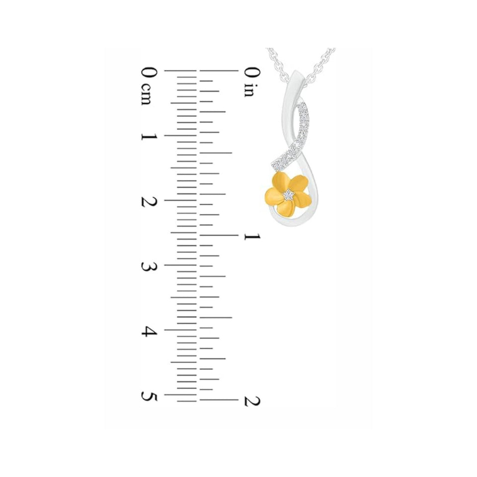 Infinity Flower Pendant Necklace