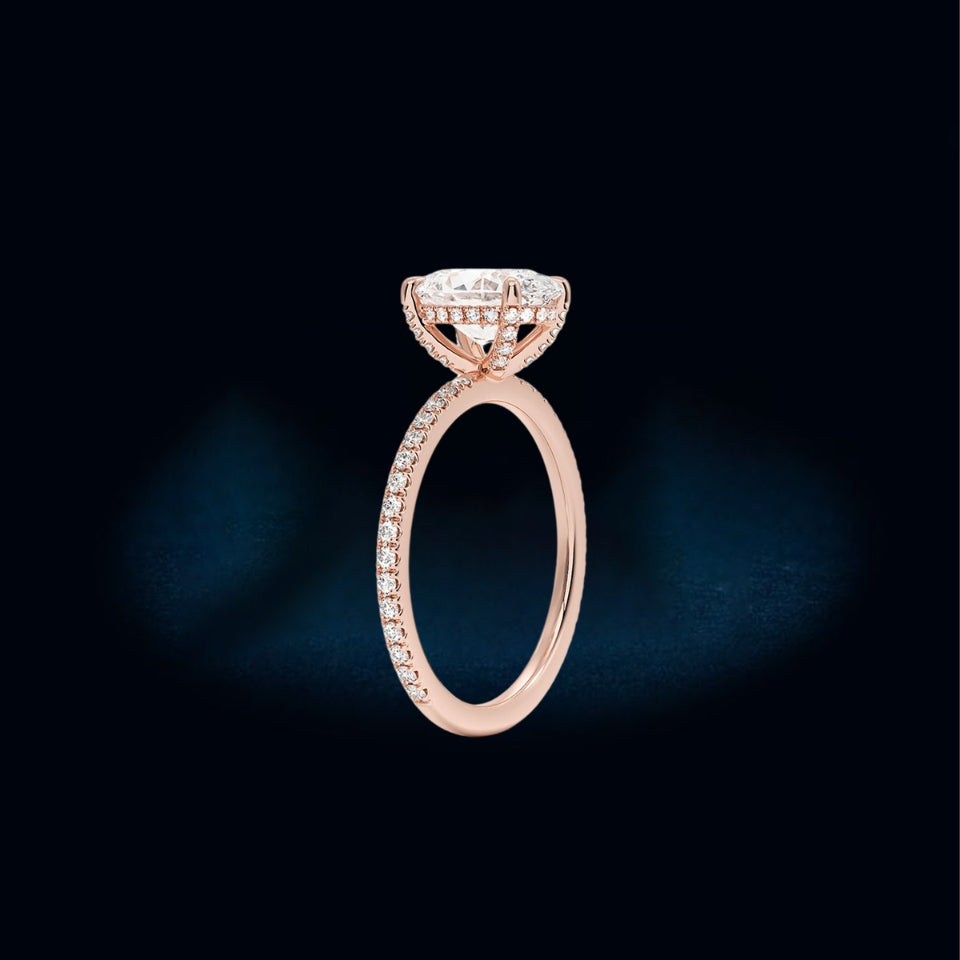 Oval Shape Moissanite Ring