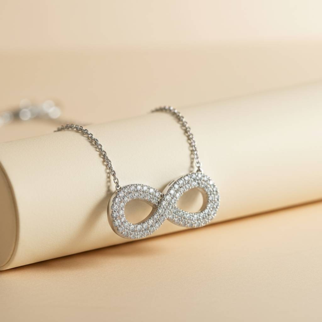 Accent Infinity Pendant Necklace