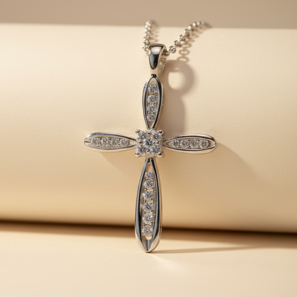 Divine Cross Pendant Necklace