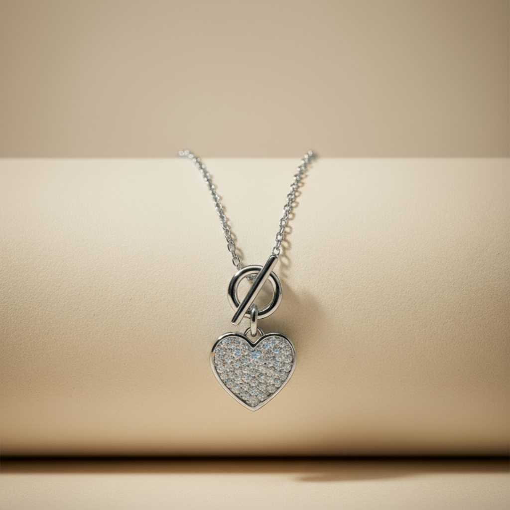 Toggle Love Heart Pendant Necklace