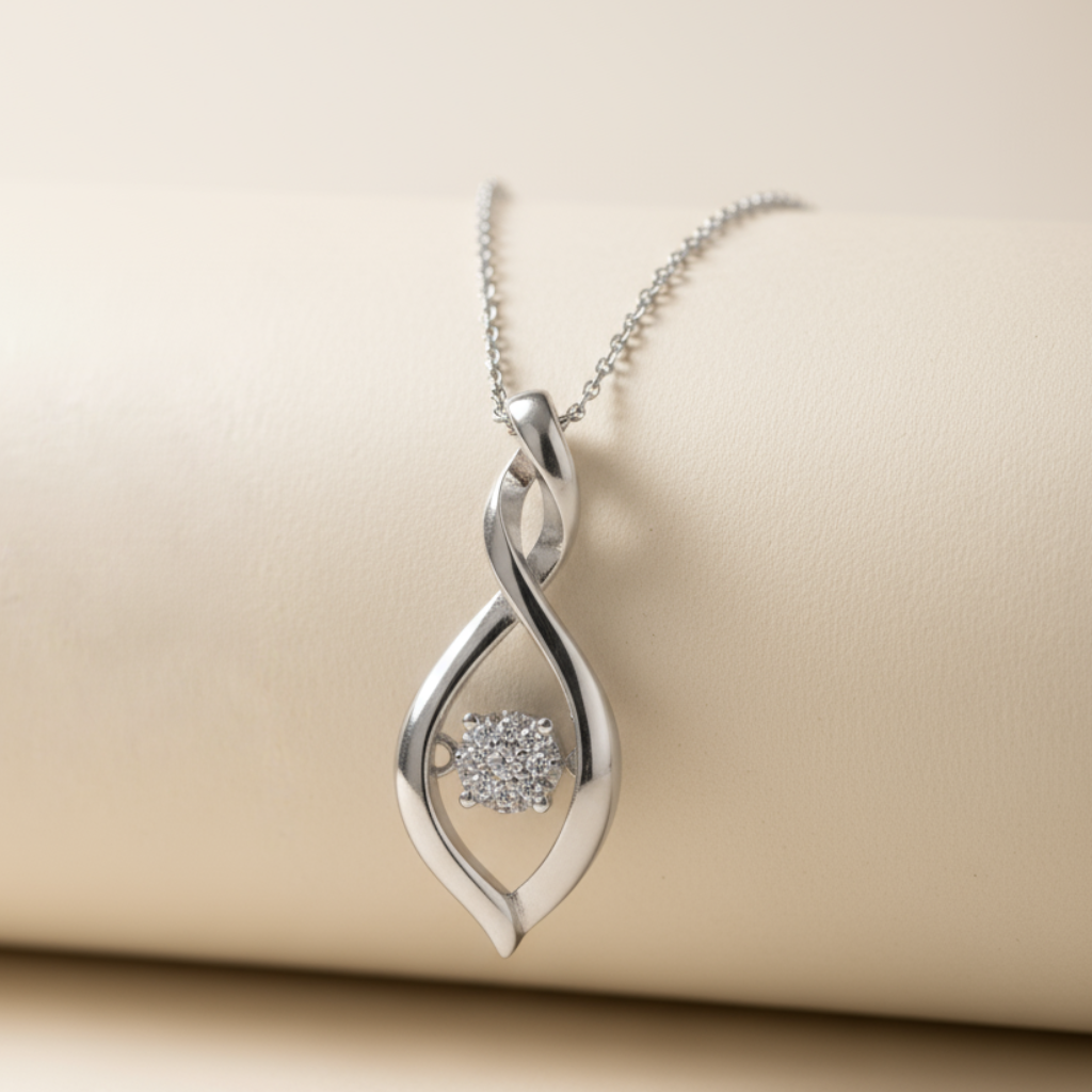 Twist Infinity Pendant Necklace