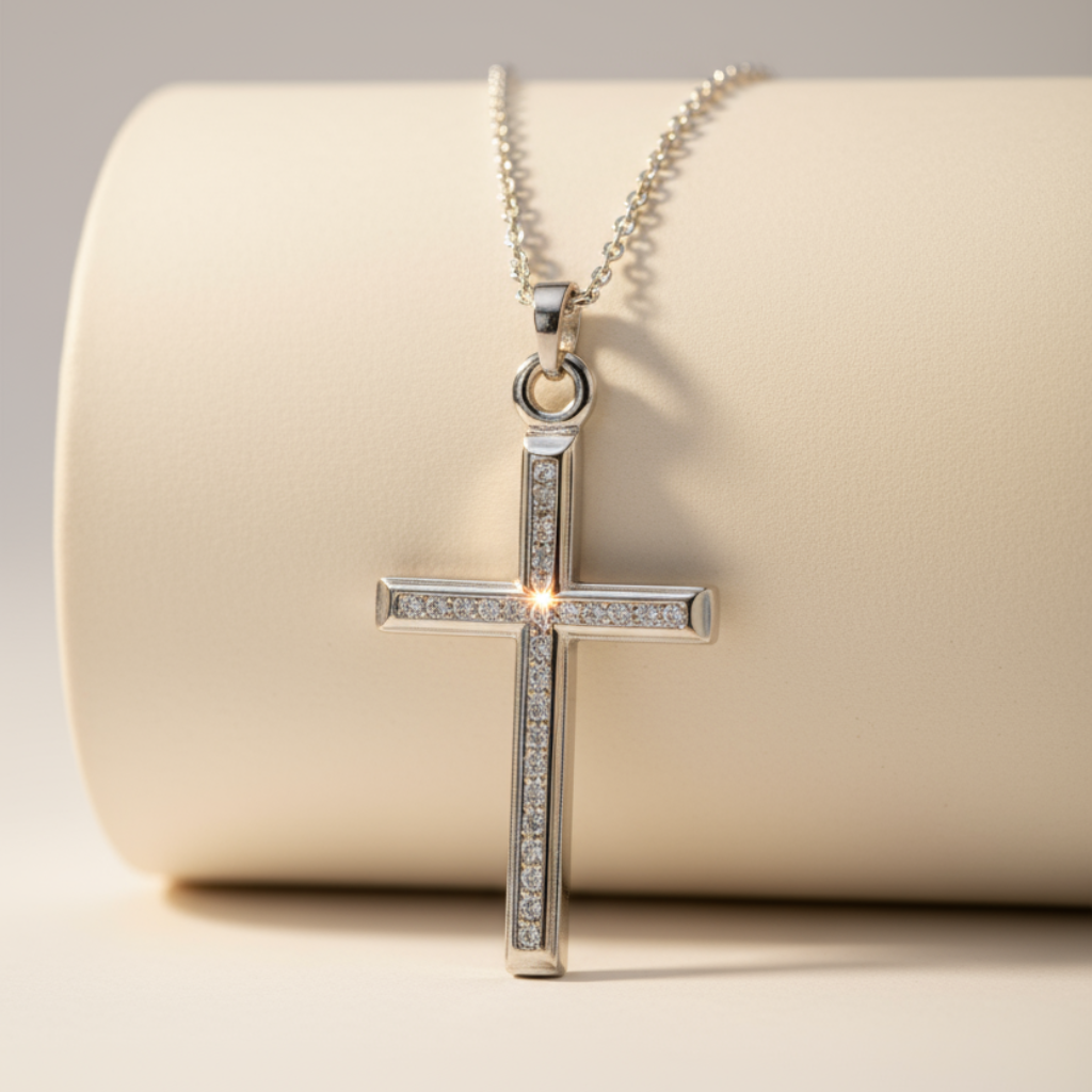 Cut Cross Pendant Necklace
