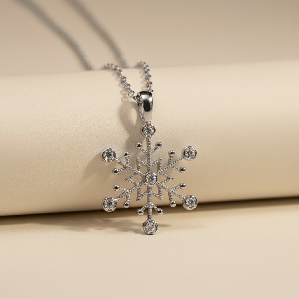 Star Snowflake Pendant Necklace