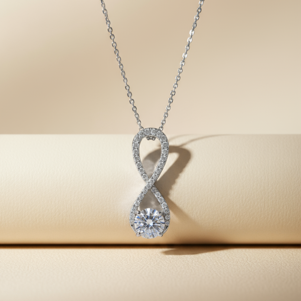 Frame Infinity Pendant Necklace