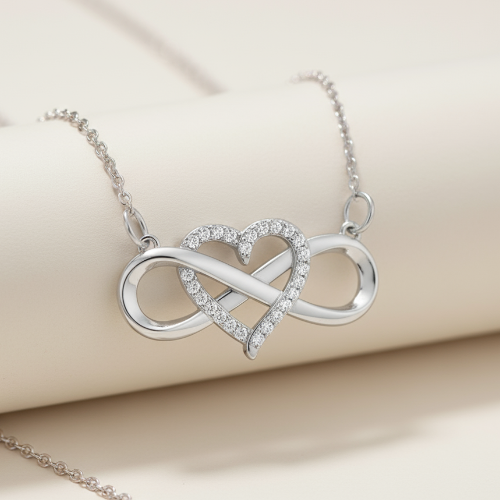 Eternal Heart Infinity Pendant Necklace