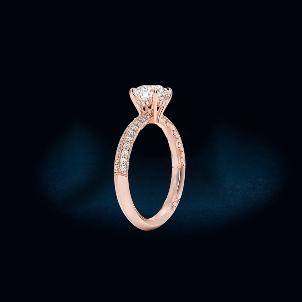 Moissanite Six Prong Ring