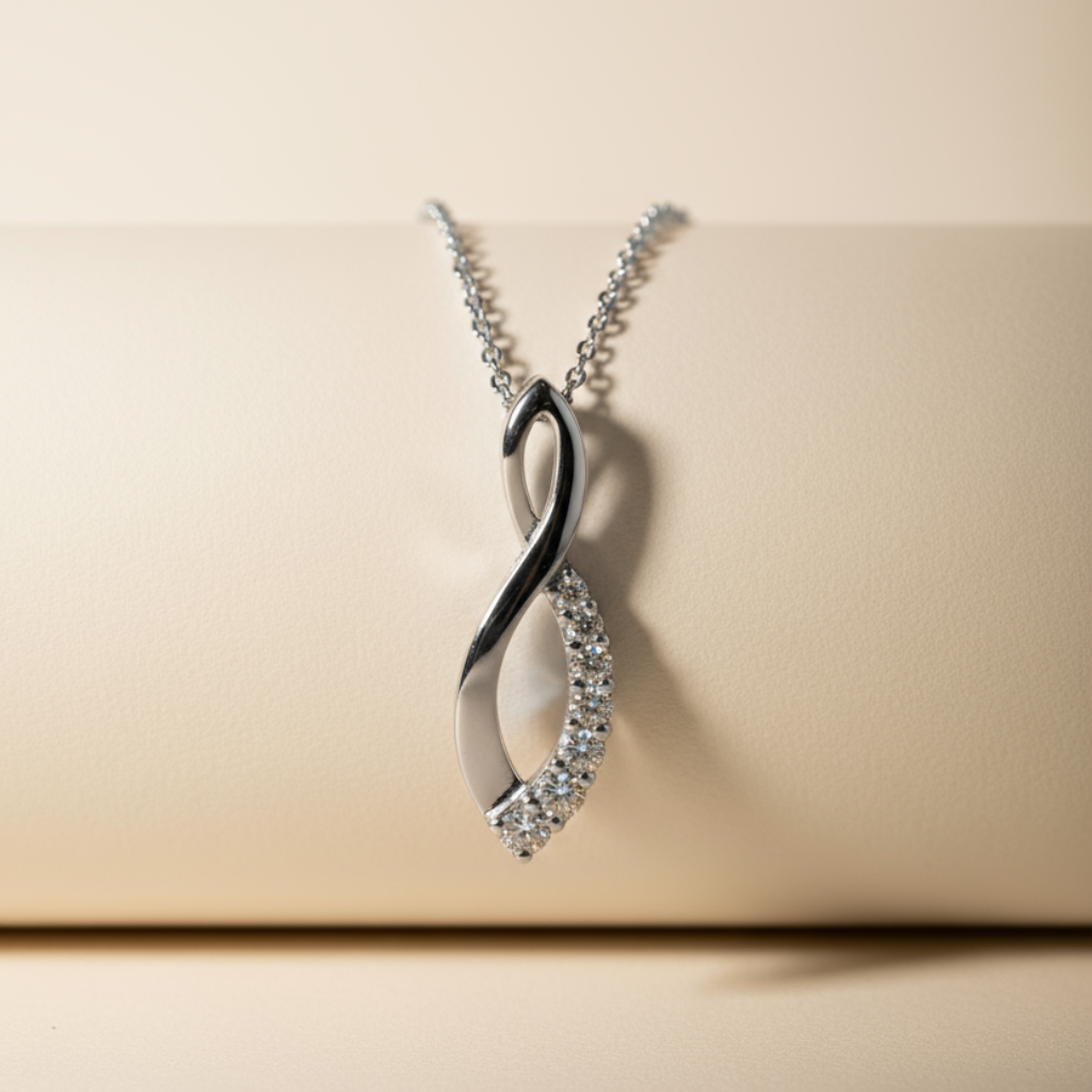 Sparkling Infinity Pendant Necklace