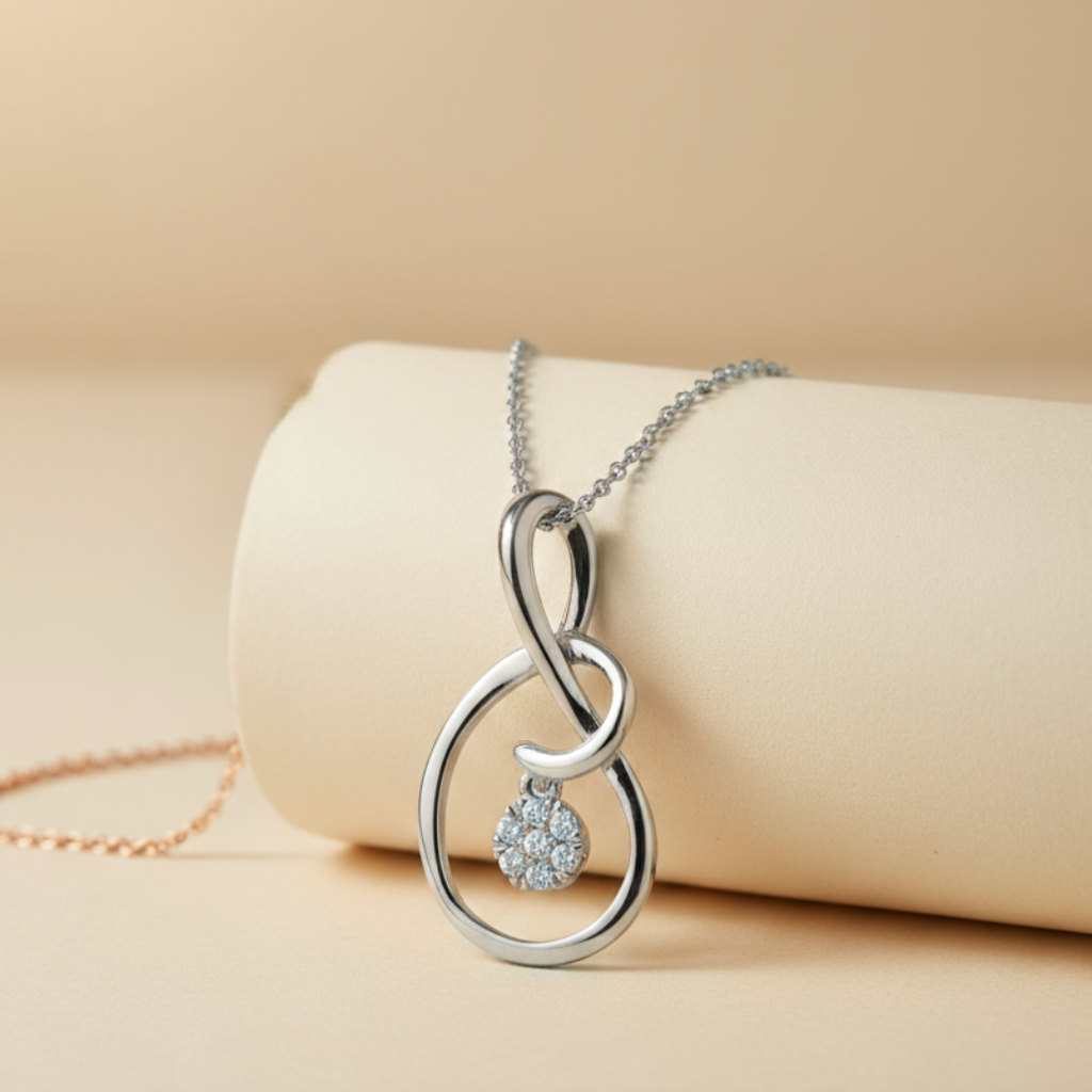 Accent Solitaire Pendant Necklace