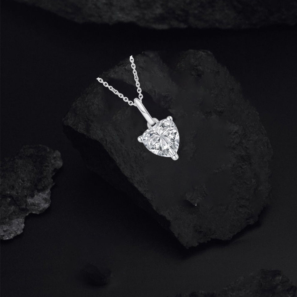 Heart Stone Pendant Necklace