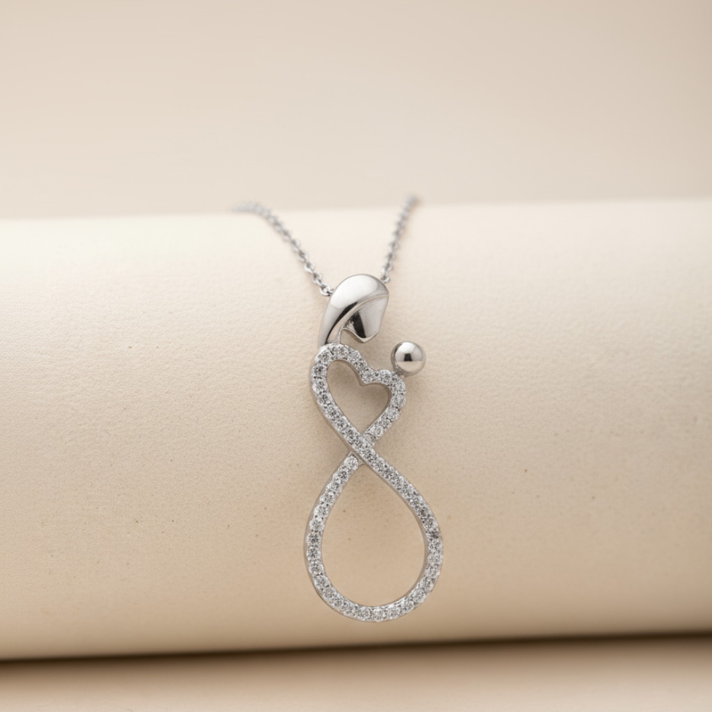 Heart Infinity Mother Love Pendant Necklace