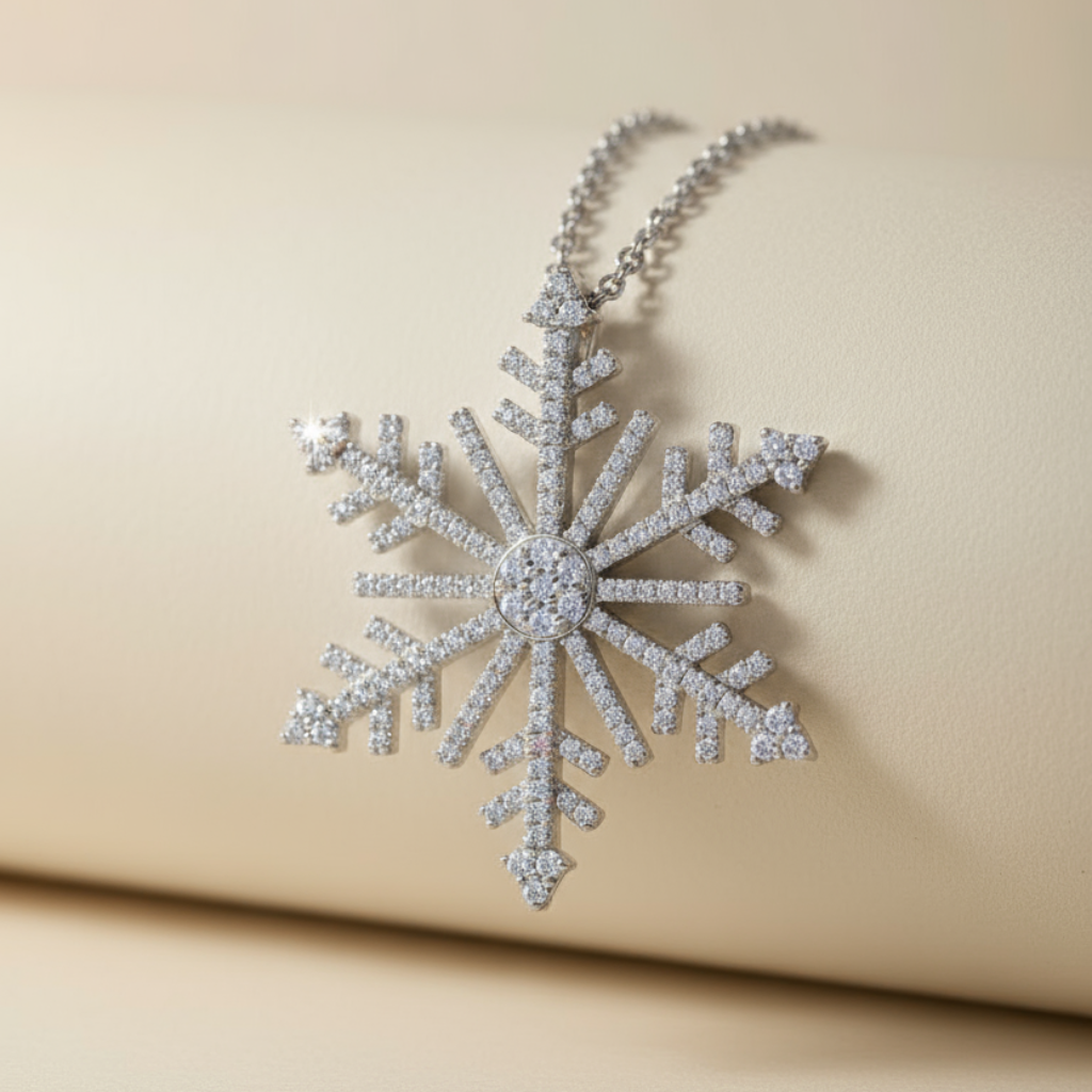 Blossom Snowflake Pendant Necklace