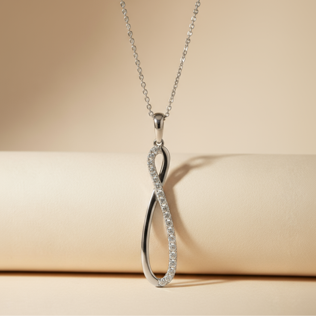 Slide Infinity Pendant Necklace