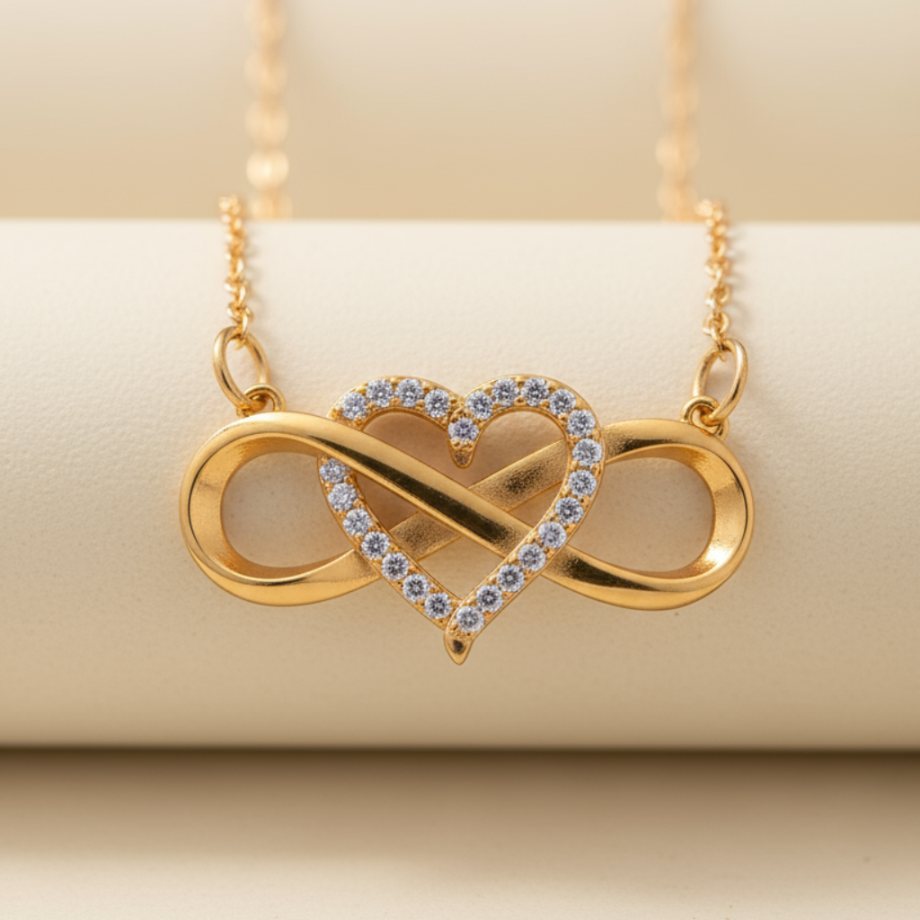 Eternal Heart Infinity Pendant Necklace