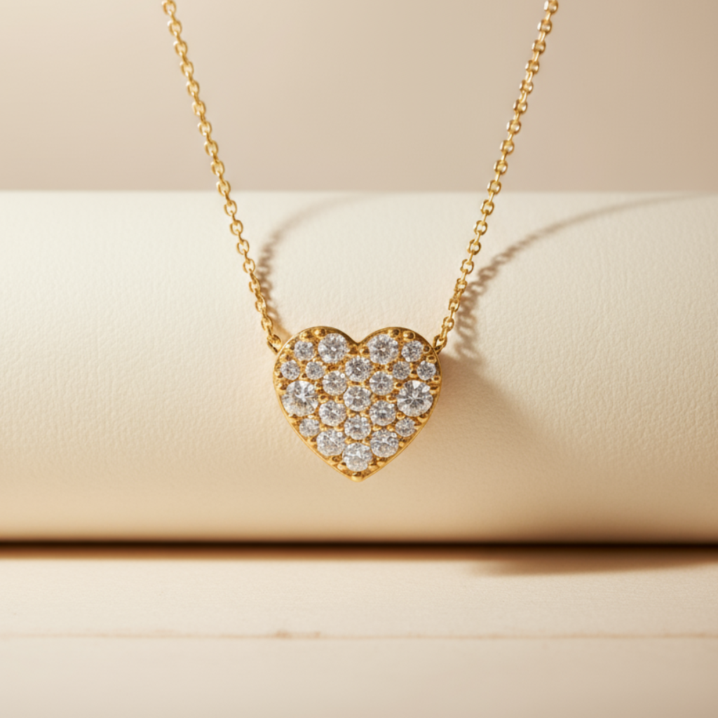 Round Cut Pendant Necklace
